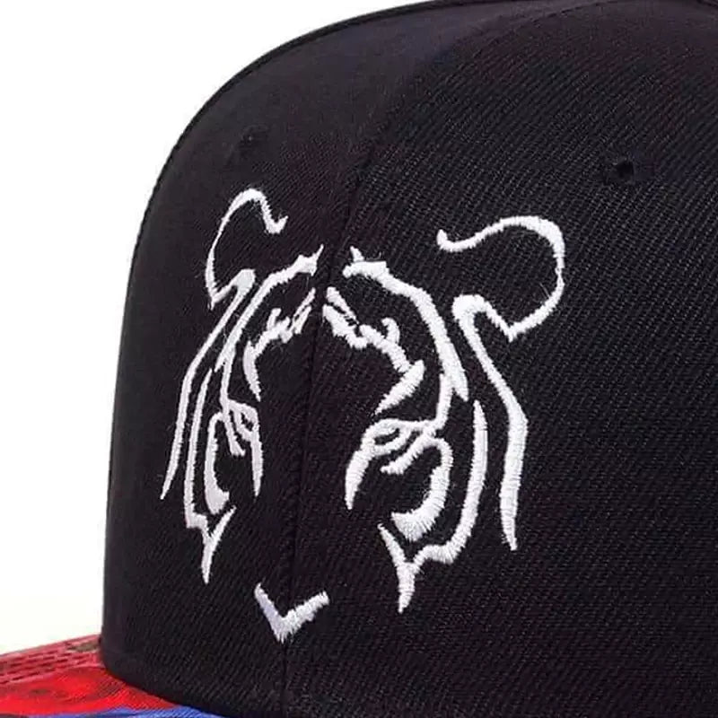 Tiger & Roses Snapback Cap