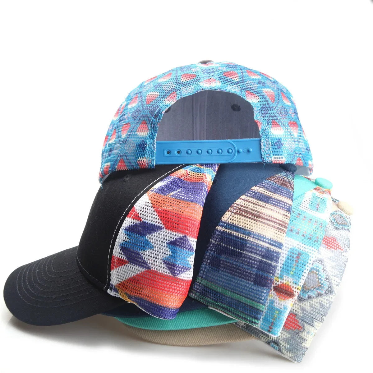 men-women-colorful-adjustable-retro-vintage-mesh-baseball-hat