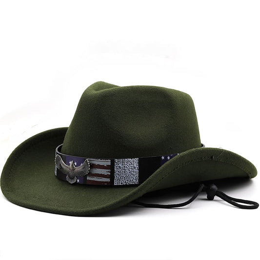 US Eagle Belt Cowboy Hat