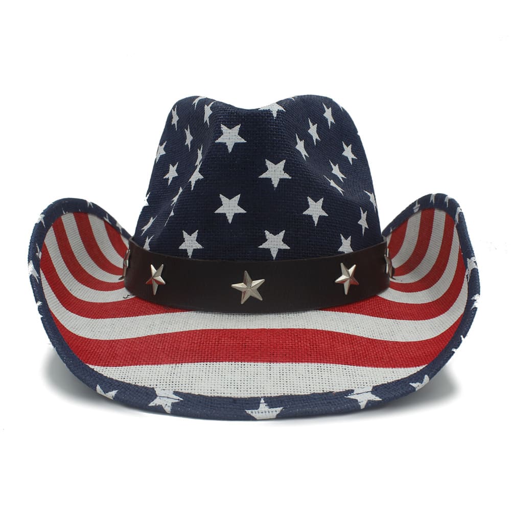 US Flag Cowboy Hat