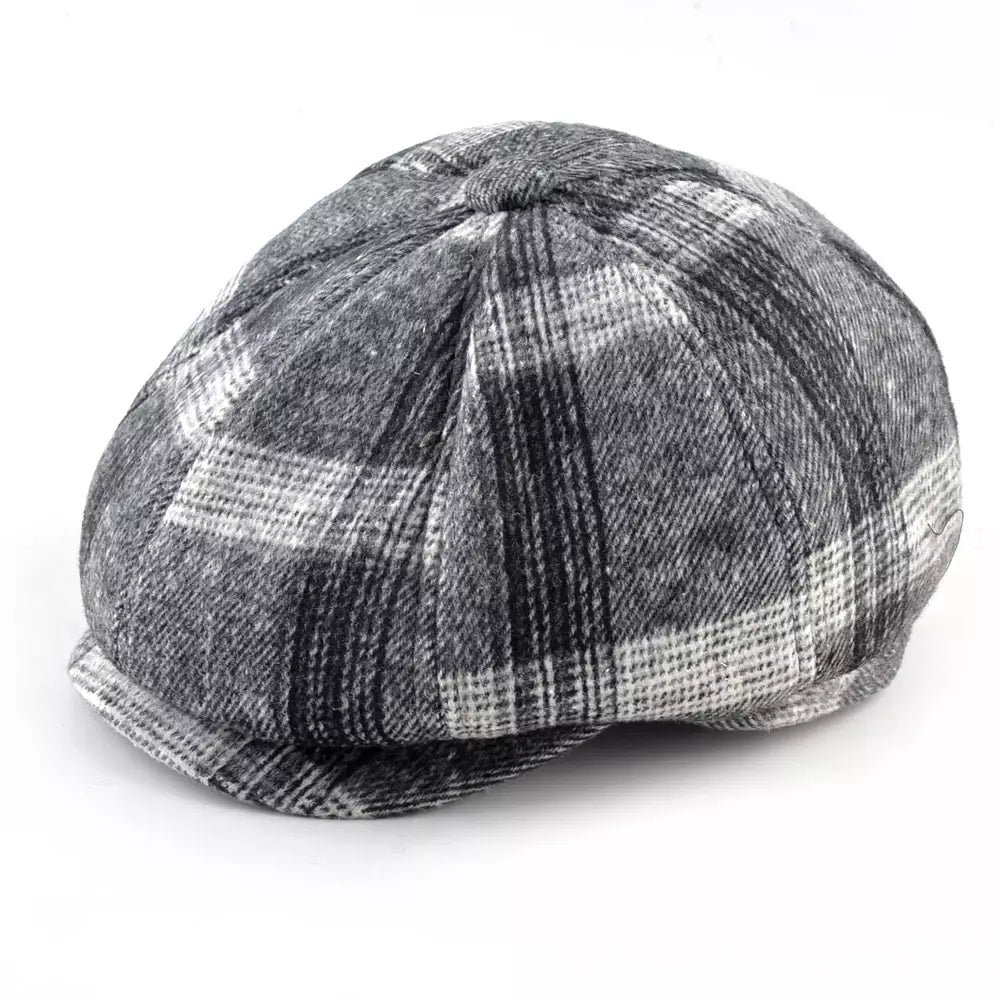 newsie-bakerboy-paperboy-cabbie-hat-plaid-men-women-winter