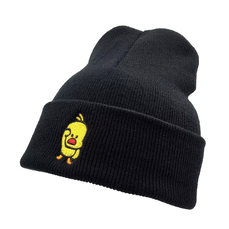 Watchful Chicken Cotton Beanie