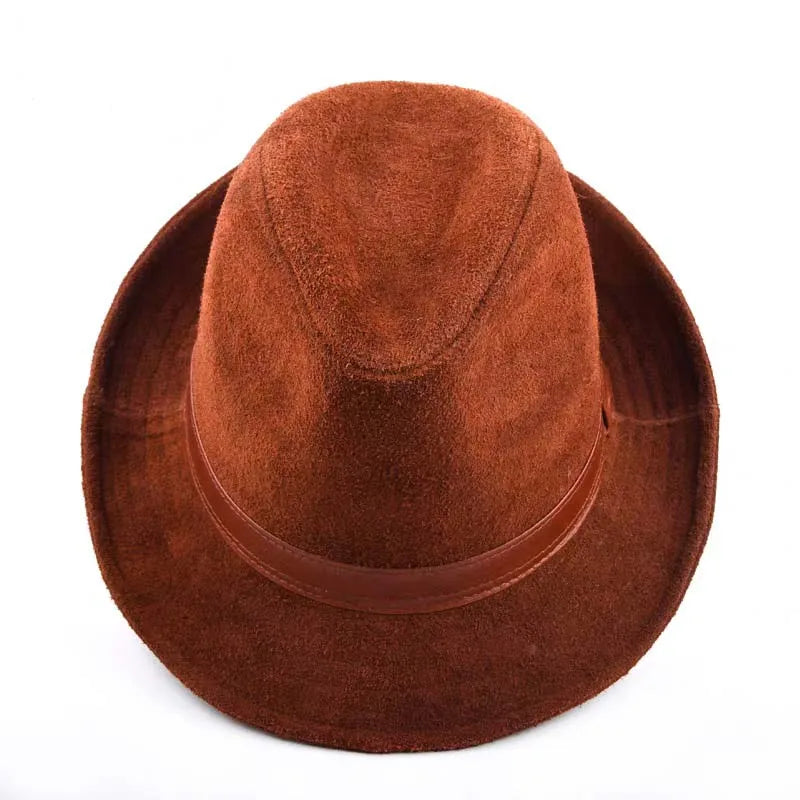 men-women-vintage-retro-jazz-fedora-headwear-pure-authentic-cowhide