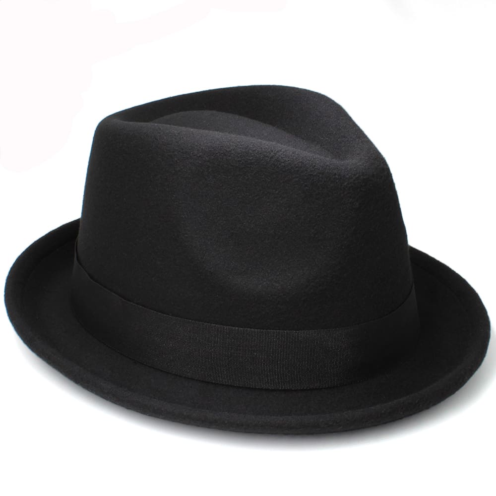 Wesley Feathers Wool Trilby Hat