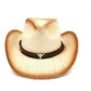 Western Straw Cowboy Hat