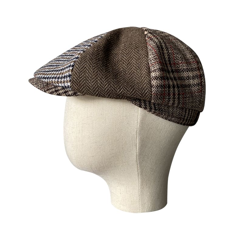 vintage-tartan-newsie-bakerboy-paperboy-cabbie-hat