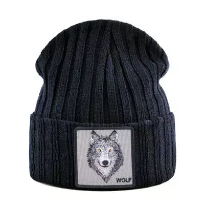 Wolf Knitted Beanie