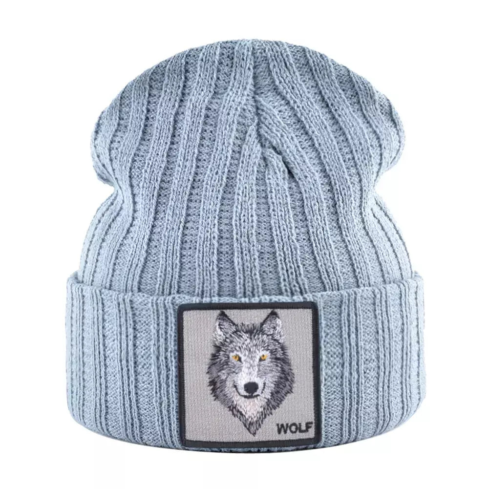 Wolf Knitted Beanie