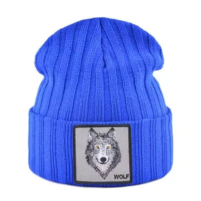 Wolf Knitted Beanie