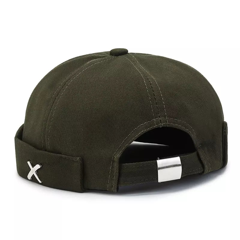 X Plain Cotton Docker Cap