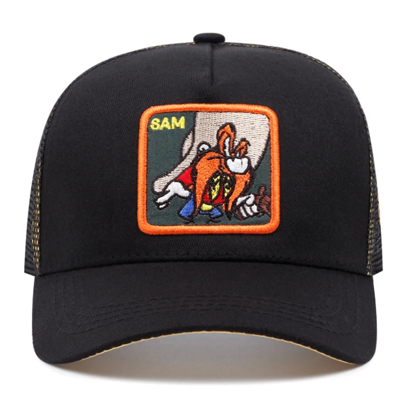 men-women-mesh-summer-vintage-cartoon-snapback-baseball-hat