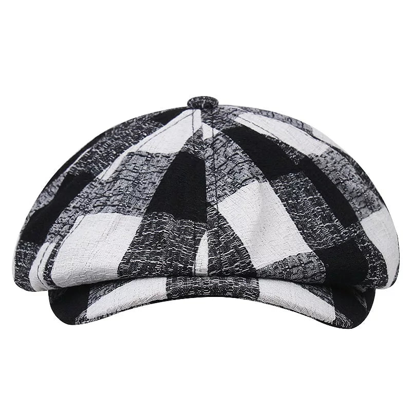 vintage-retro-men-plaid-newsie-8-panels-bakeboy-hat