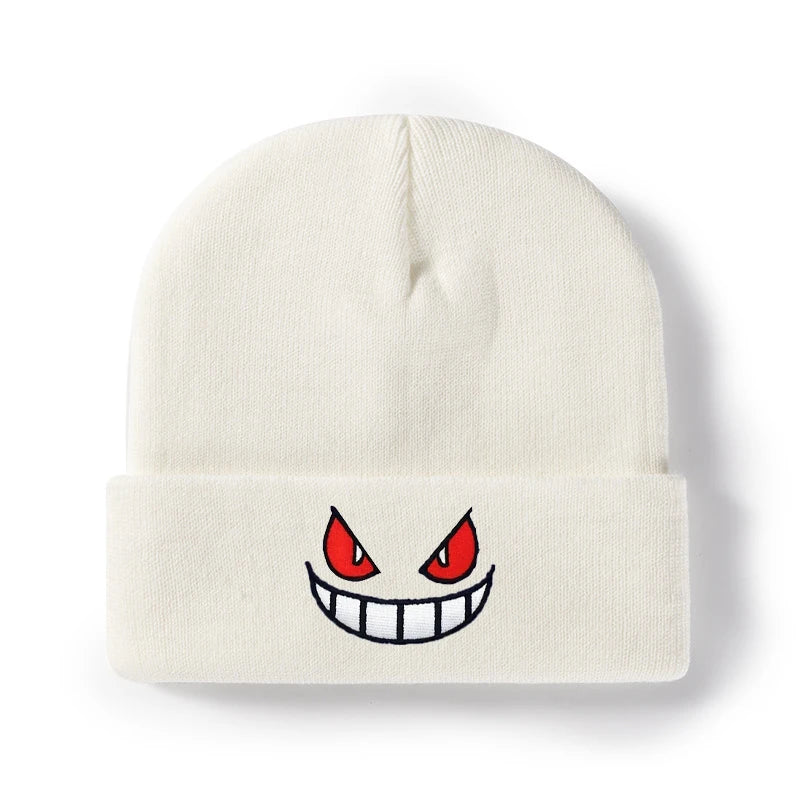 Anime-AdventureTime-Pokemon-Scary-Warm-Winter-Street-Men-Women-Striped-Vintage-Retro-Brimless-Hat