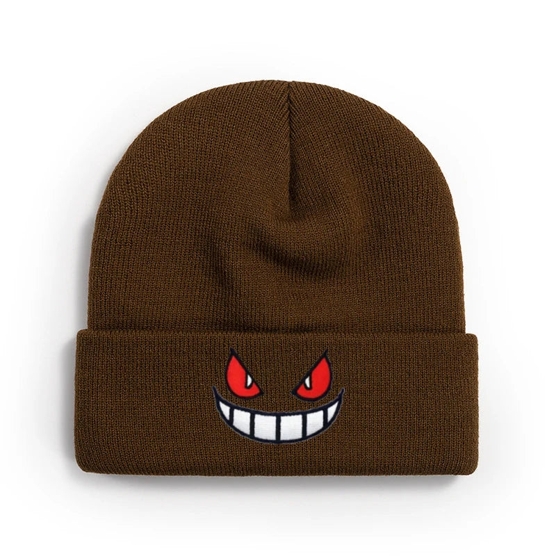 Anime-AdventureTime-Pokemon-Scary-Warm-Winter-Street-Men-Women-Striped-Vintage-Retro-Brimless-Hat