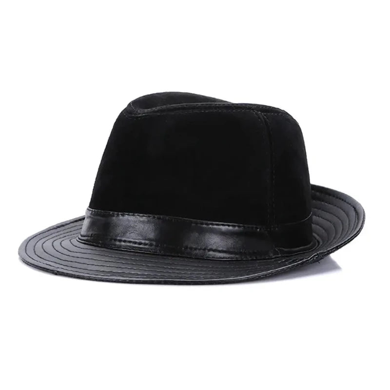 Vintage-Sheepskin-Fedora-Hat