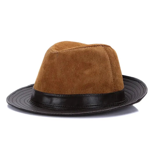 Vintage-Sheepskin-Fedora-Hat