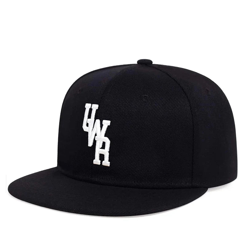 Embroidered-Plain-Black-Snapback-Cap-Ghelter