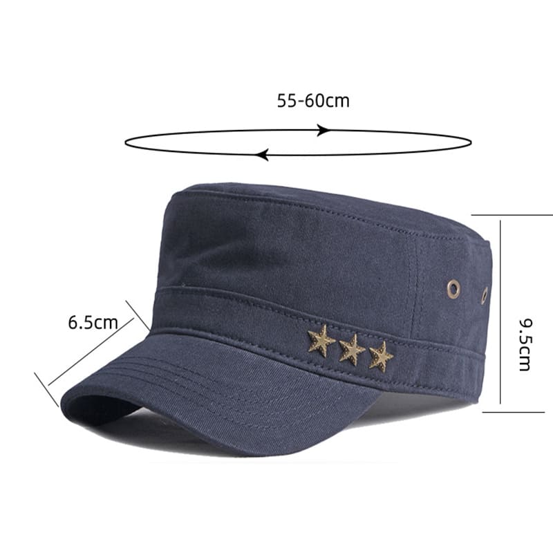 3 Stars Cotton Army Cap