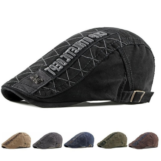 Athletic Retro Rhombuses Flat Cap