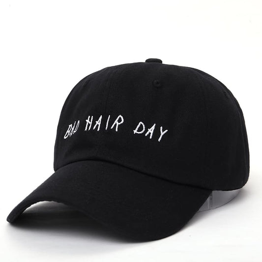 Bad Hair Day Black Baseball Cap