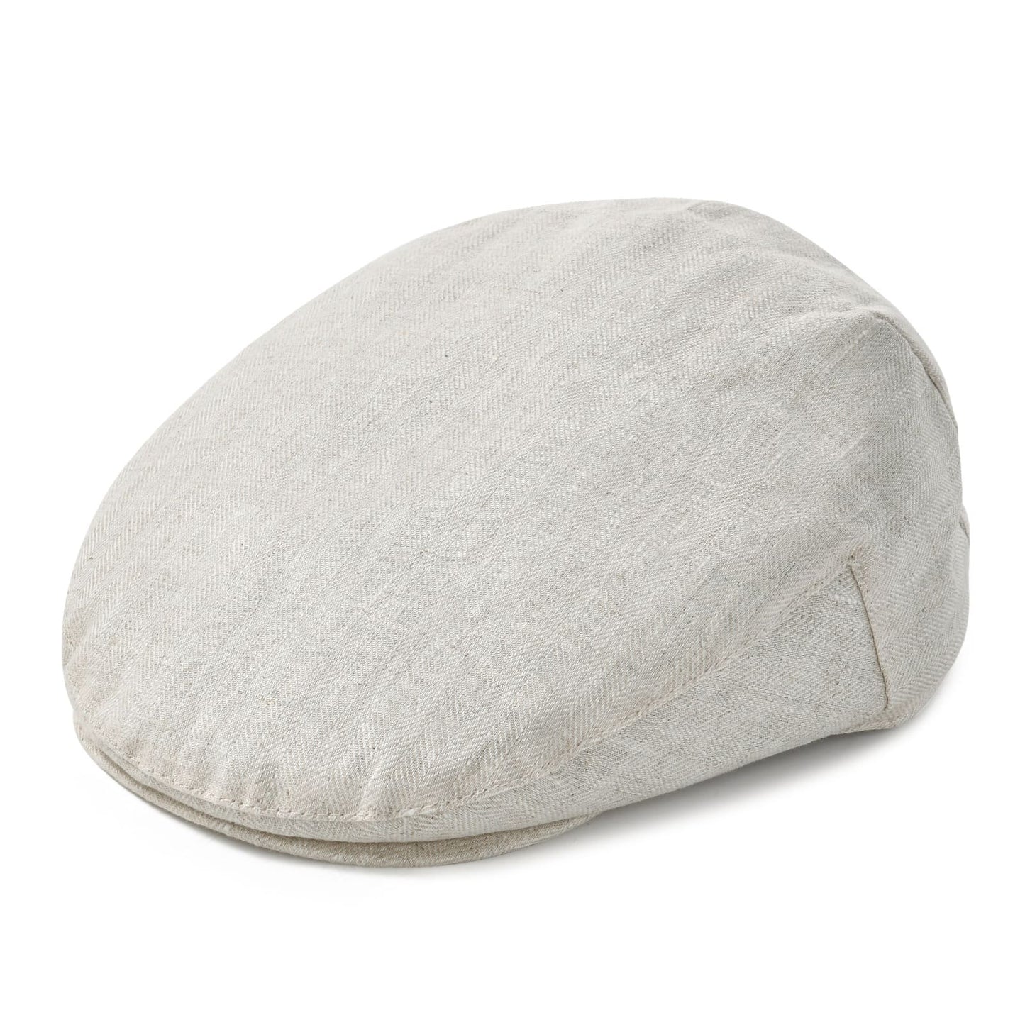 Barklay Plain Linen Flat Cap