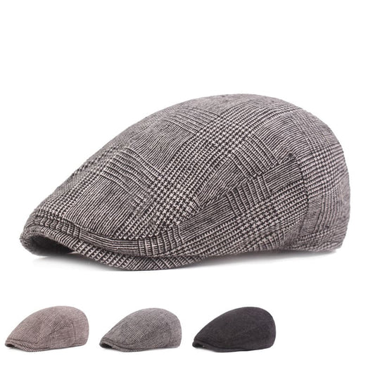 Baxley Plaid Cotton Flat Cap