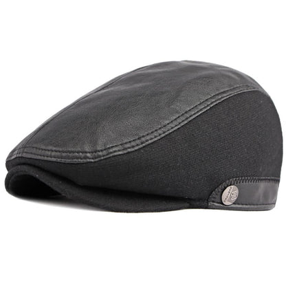 Belford Leather Earflaps Flat Cap