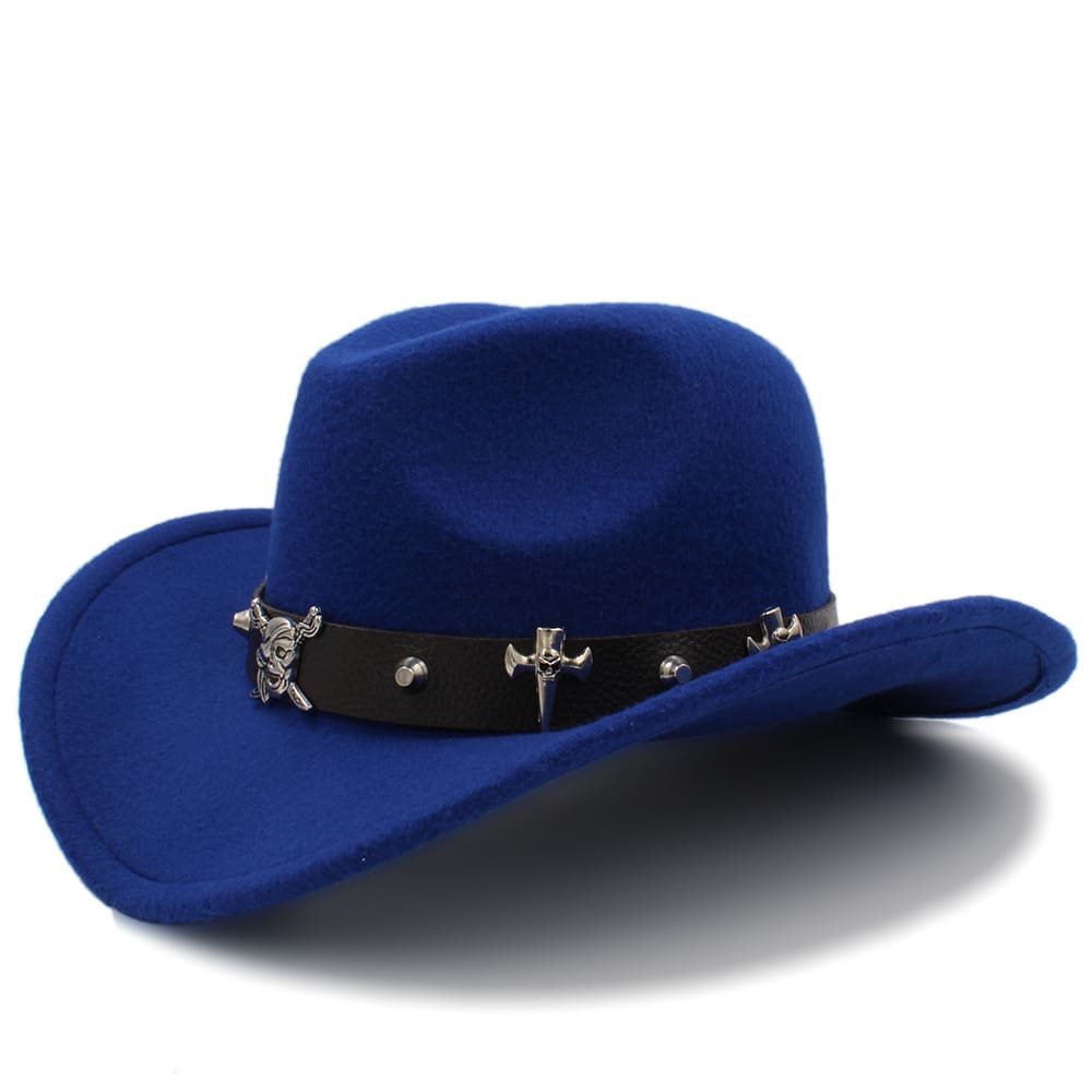 Black Pearl Wool Cowboy Hat