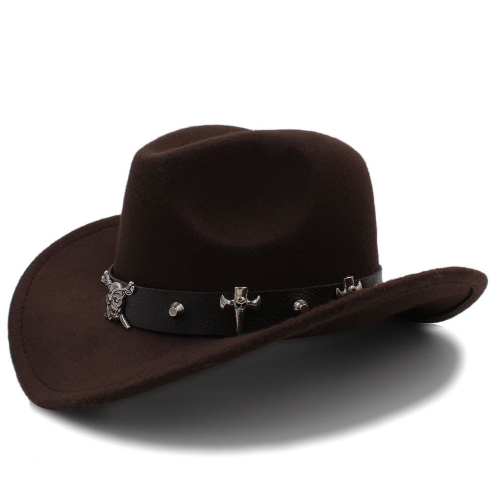 Black Pearl Wool Cowboy Hat