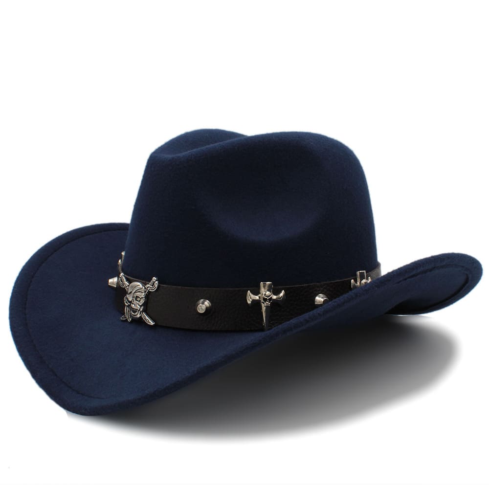 Black Pearl Wool Cowboy Hat