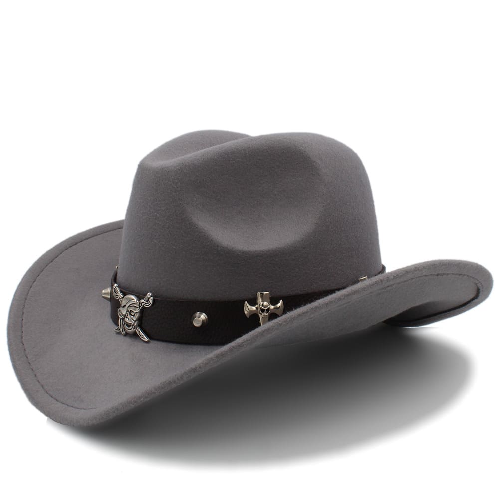 Black Pearl Wool Cowboy Hat