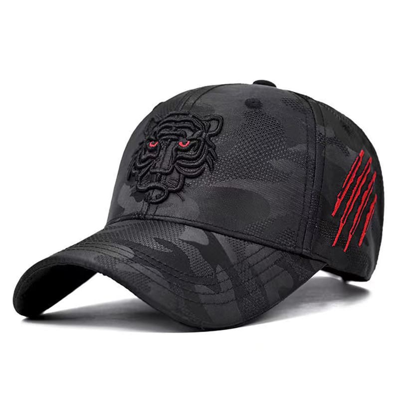 Black Tiger Cotton Baseball Cap