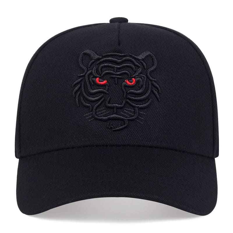 Black Tiger Cotton Baseball Cap