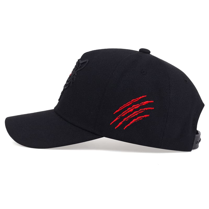 Black Tiger Cotton Baseball Cap