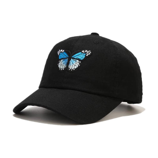 Blue Butterfly Baseball Cap