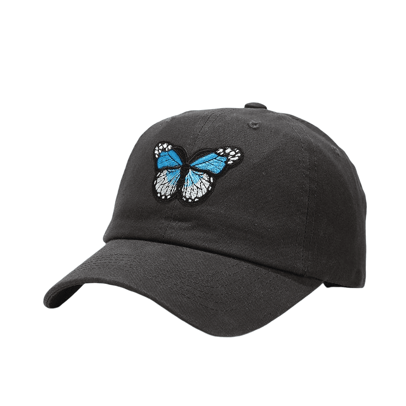 Blue Butterfly Baseball Cap