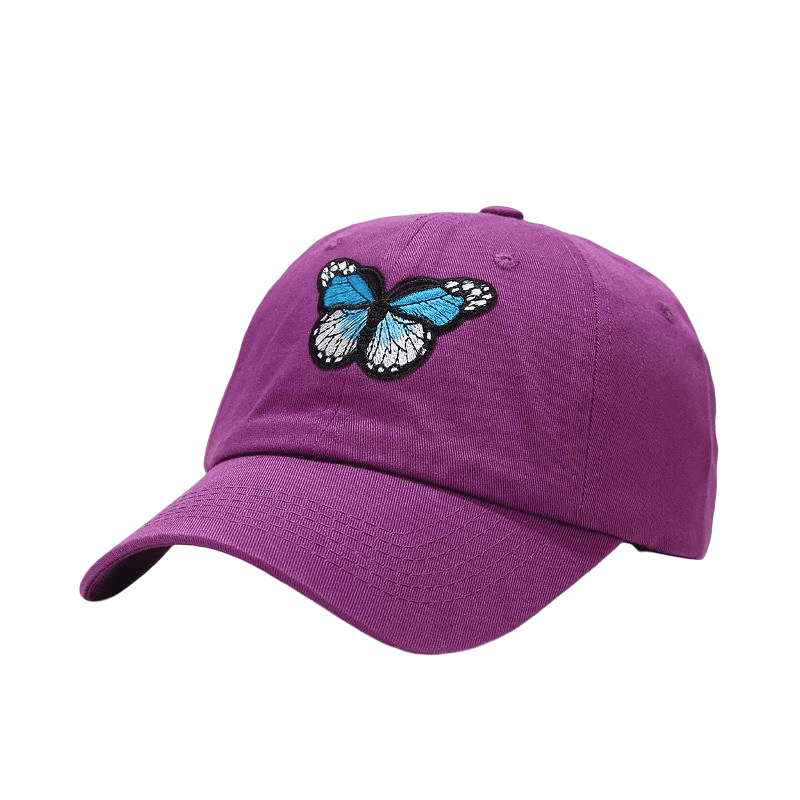 Blue Butterfly Baseball Cap