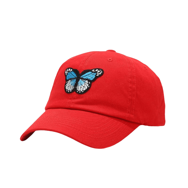 Blue Butterfly Baseball Cap