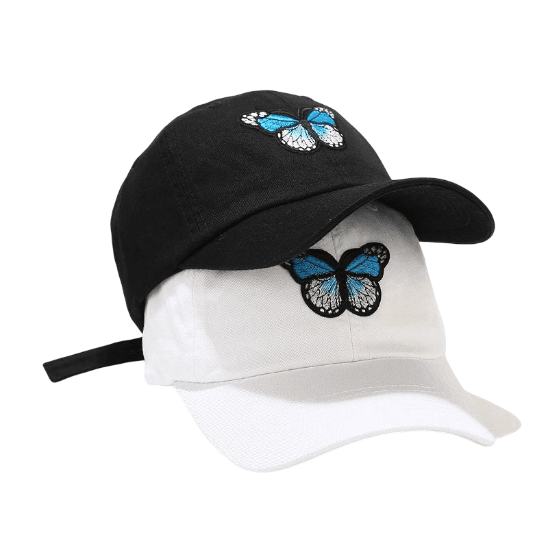 Blue Butterfly Baseball Cap