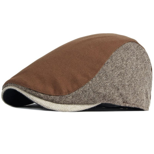 Bolton Plaid & Herringbone Flat Cap