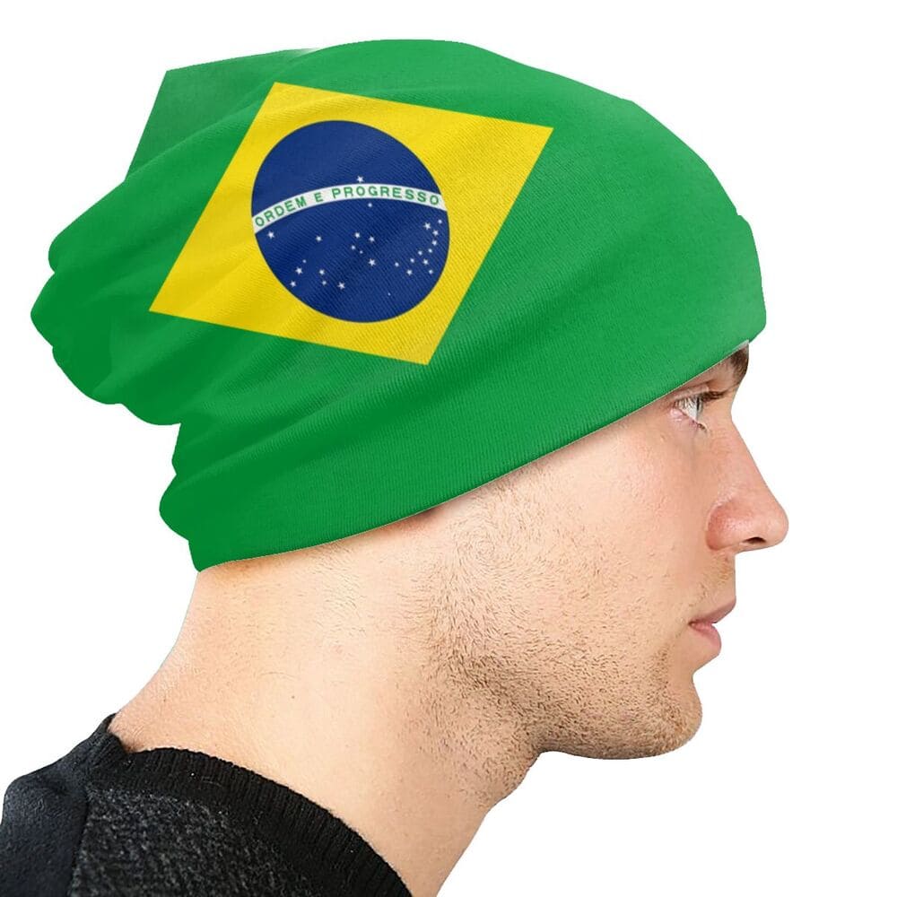 Brazil Flag Cotton Beanie