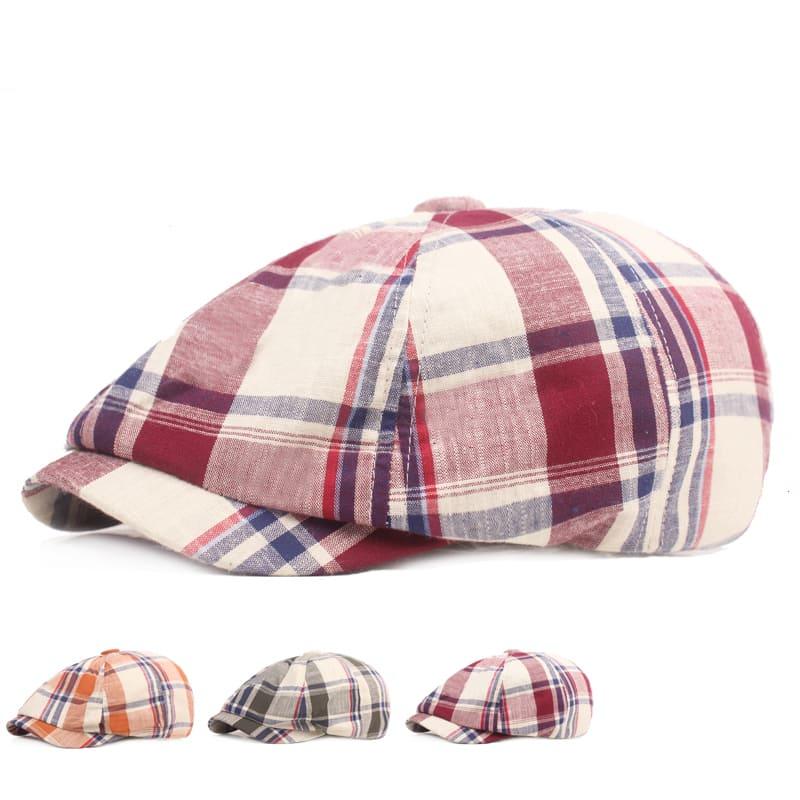 plaid-newsie-eight-panels-bakerboy-cap-Ghelter