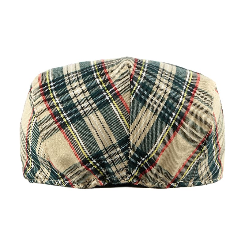 Cabbie Tartan Cotton Flat Cap