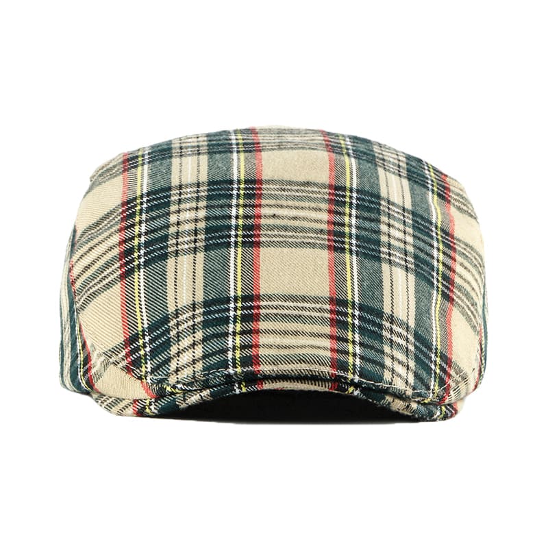 Cabbie Tartan Cotton Flat Cap