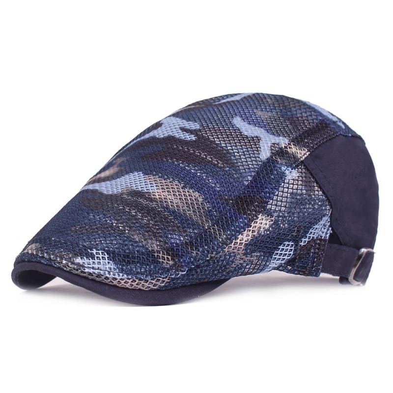 Camouflage Mesh Flat Cap