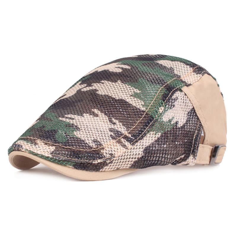 Camouflage Mesh Flat Cap