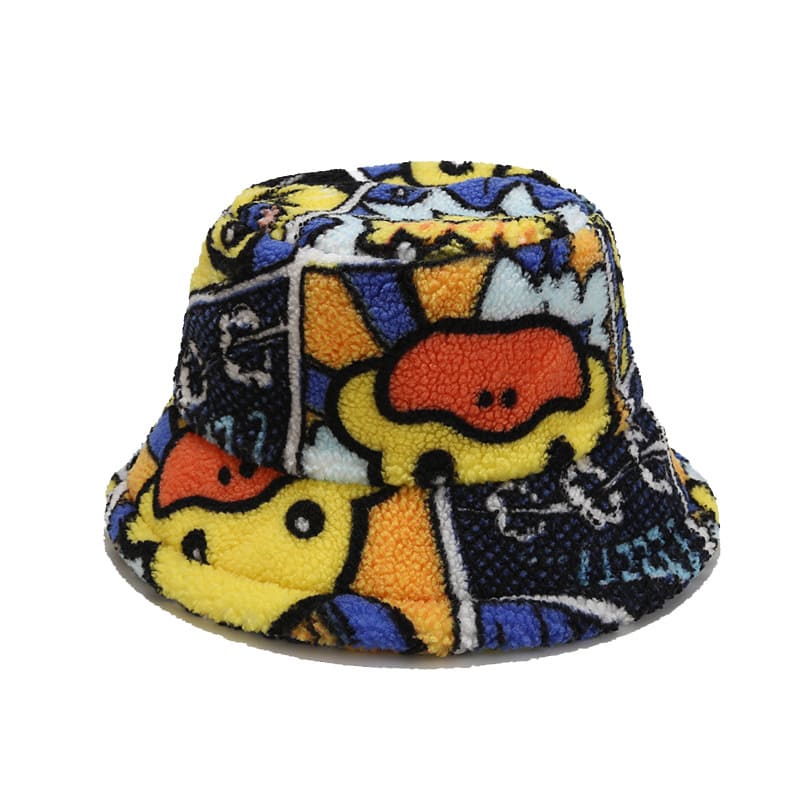 Chicken Duck Fur Bucket Hat