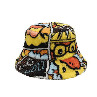 Chicken Duck Fur Bucket Hat