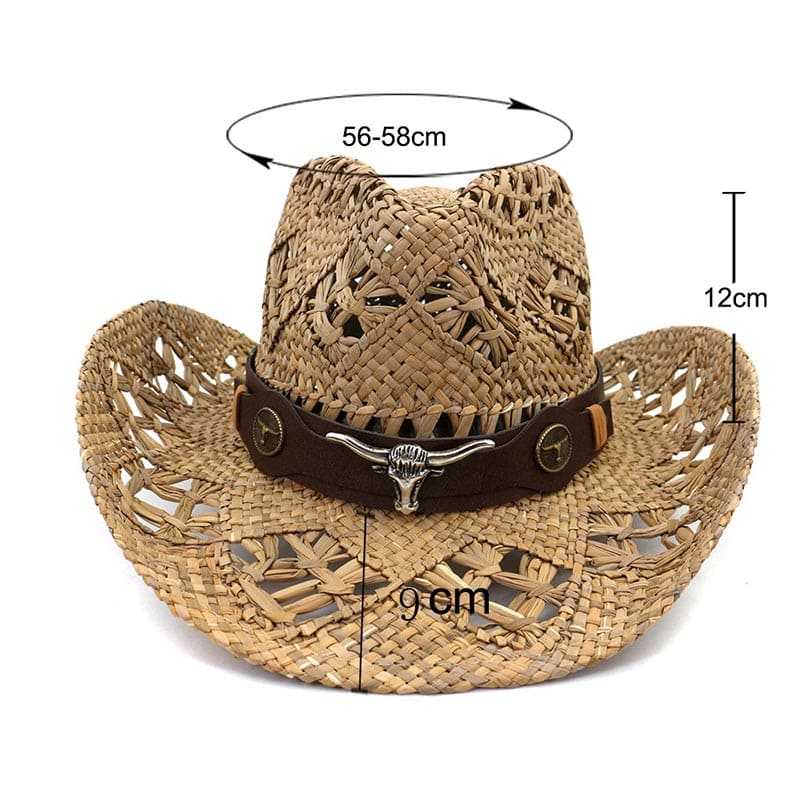 Chisholm Summer Straw Cowboy Hat