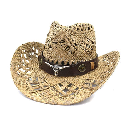 handmade-sun-breathable-silver-bull-leather-belt-western